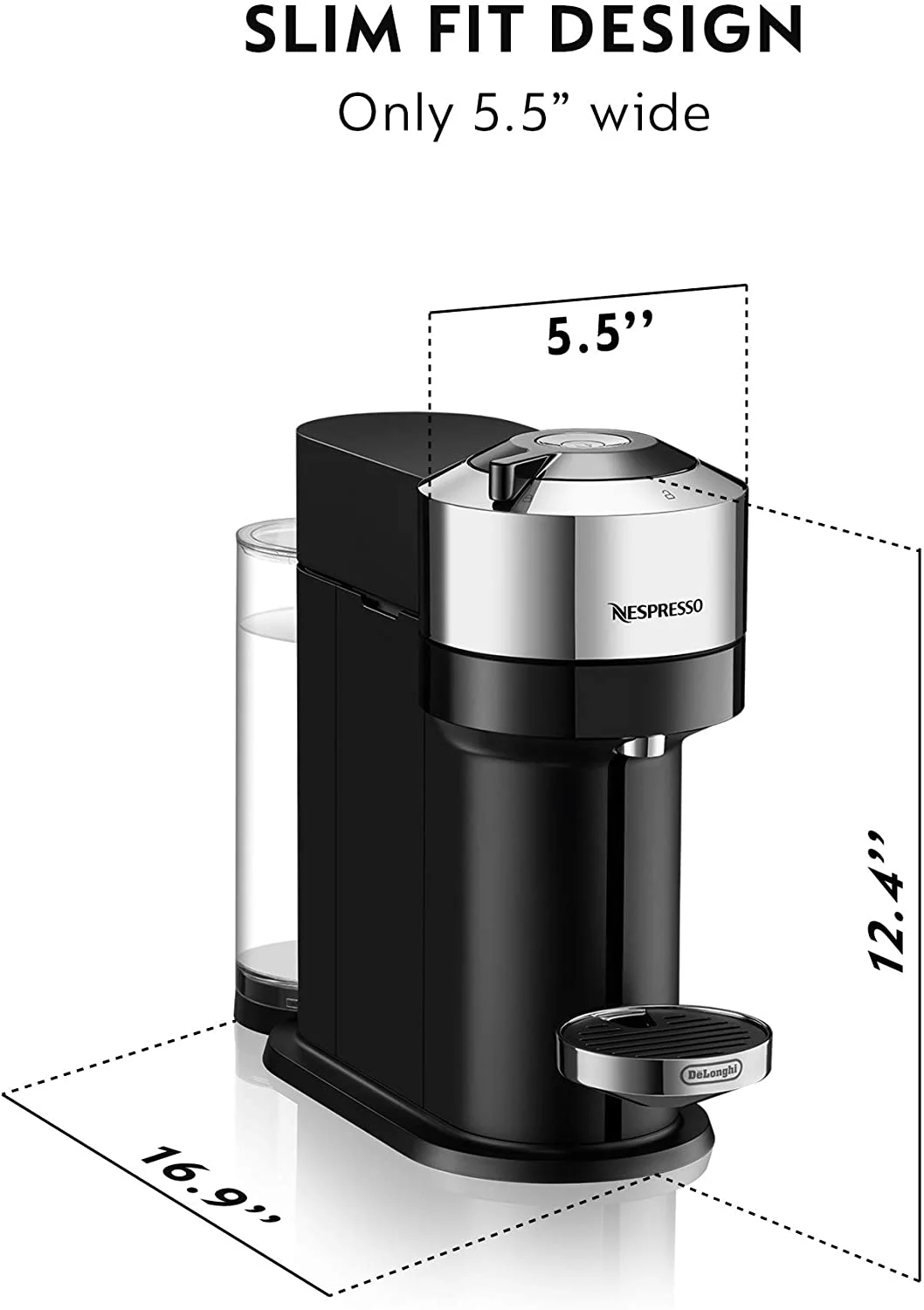 Excellent Nespresso Vertuo Next Coffee and Espresso Machine by De'Longhi  White
