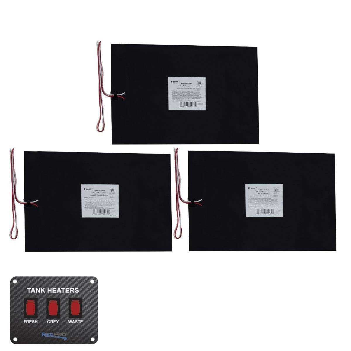 Recpro Rv Tank Heater Pad 12 x 18 Fresh Water