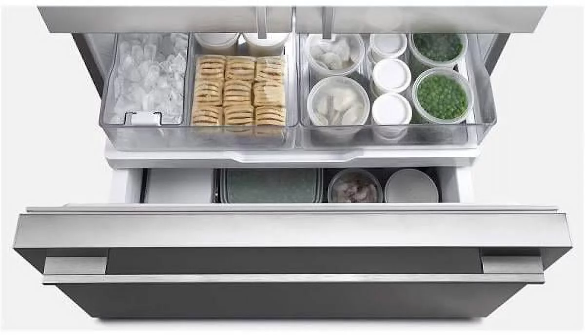 Fisher Paykel RF201ADX5N Contemporary Series 36 Inch Freestanding Counter Depth French Door Refrigerator in Stainless Steel