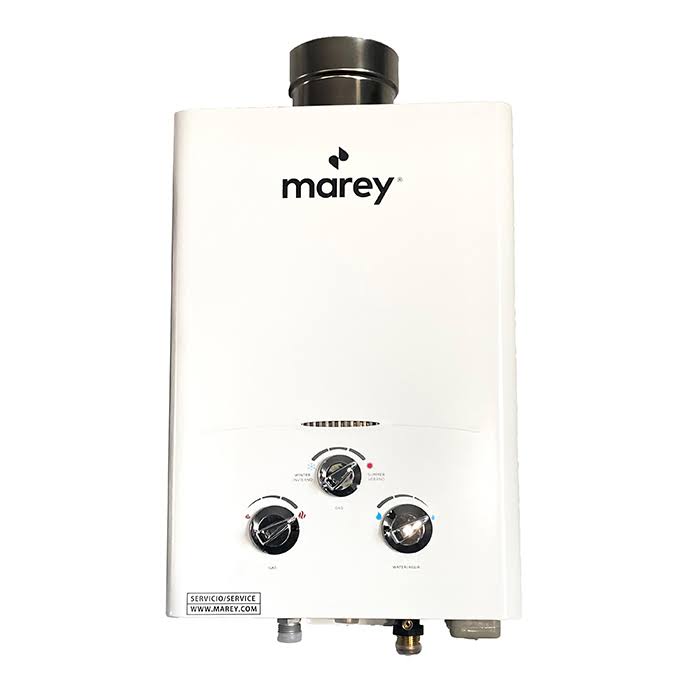 Marey GA5FNG 1.32 GPM 34,120 BTU&s NG GAS Flow Activated GAS Tankless Water Heater