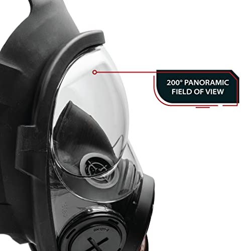 Parcil Distribution NB-100 Tactical Gas Mask Full Face Respirator Survival Gear