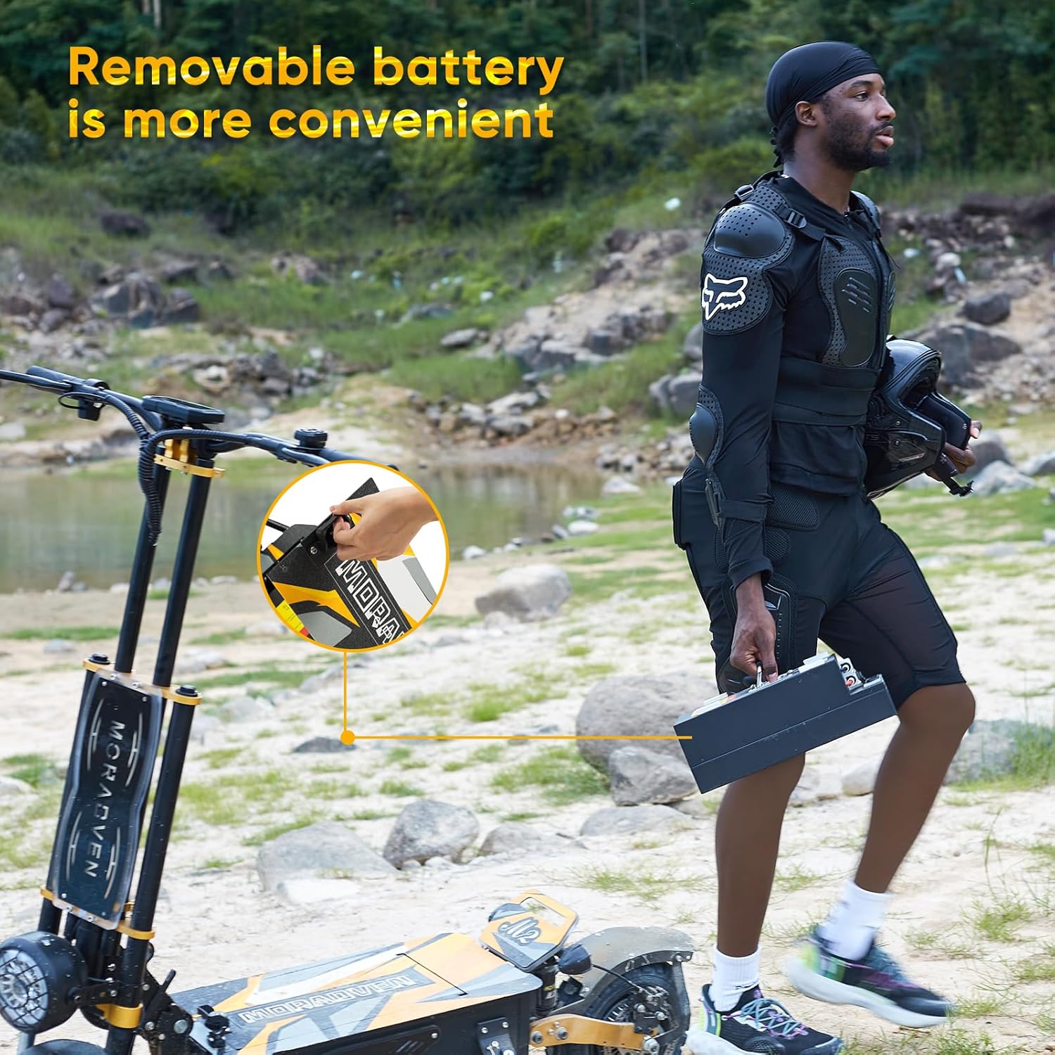 Adult Electric Scooter, 11-inch 6000W high Power Dual Drive Sports Scooter with seat, 7-inch LCD Display 60V40AH Range 80 Miles, Maximum Speed 60MPH, Off-Road Tires Electric Scooter.