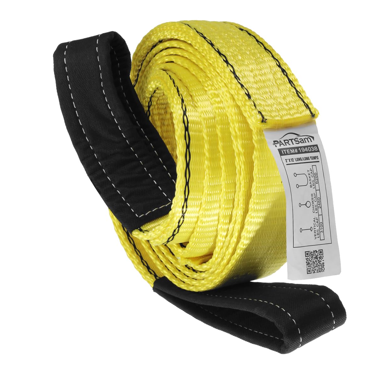 Partsam 440lbs Electric Cable Hoist Wireless Remote Control 120V Overhead Winch w Towing Strap Sling 38ft Lifting Height