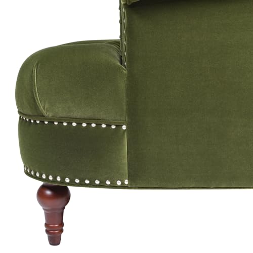 Jennifer Taylor Home La Rosa Victorian Tufted Upholstered Accent Chair, Lavender Velvet