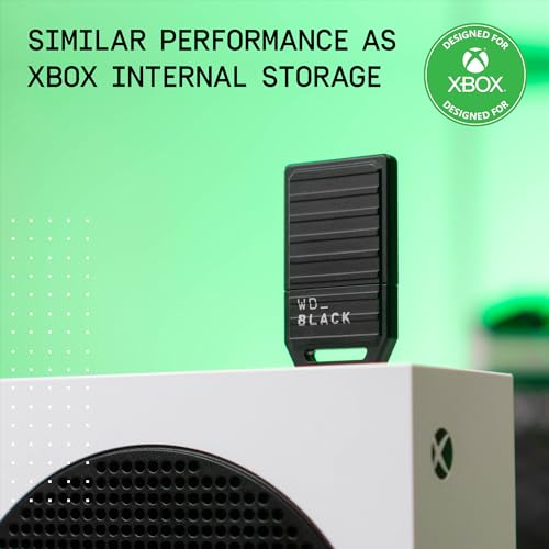 WD_Black 1TB C50 Storage Expansion Card, Officially Licensed for Xbox – Quick Resume, Plug & Play, NVMe SSD Expansion for Xbox Series X|S Gaming Consoles - WDBMPH0010BNC-WCSN
