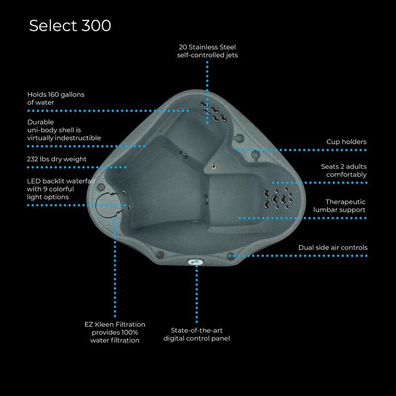 Aquarest Spas, Powered By Jacuzzi? Pumps 2 - Person 20 - Jet Oval Plug And Play Hot Tub