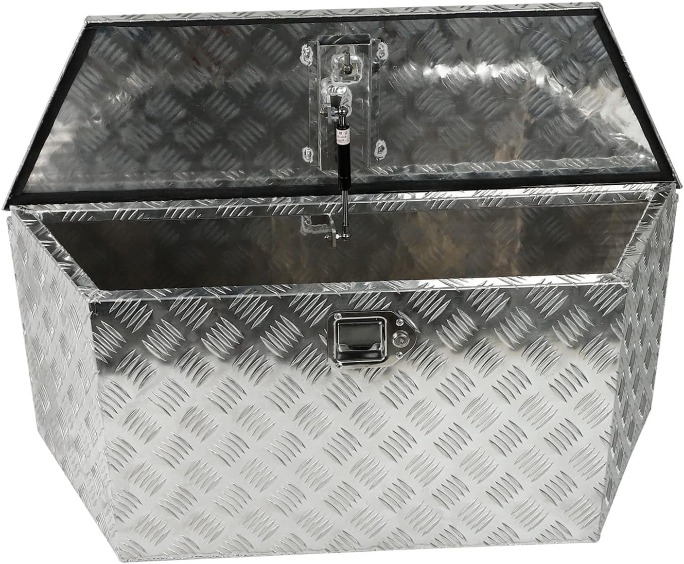 LucaSng Trailer Tongue Box Wide Utility Trailer Tongue Tool Box Pick Up Aluminum Truck Tool Box 39 X 16.5 X 12 Inch Silver
