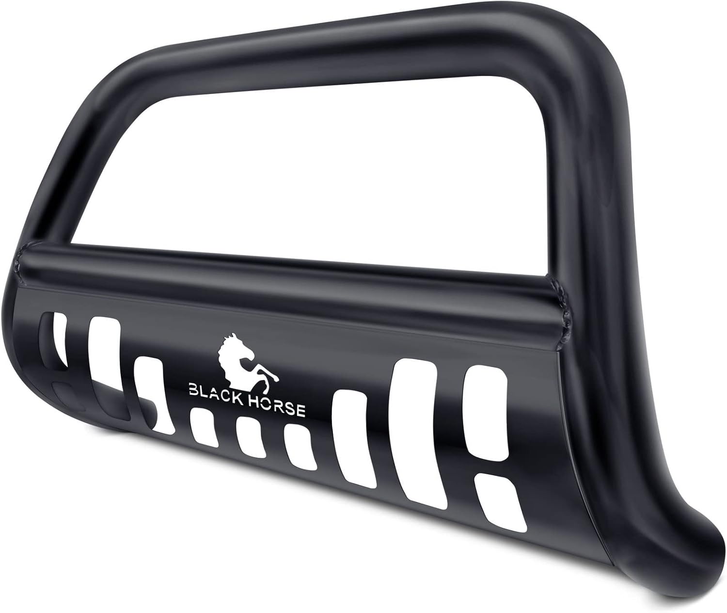 Black Horse Stainless Steel Bull Bar Skid Plate CBB-TOB4802SP Compatible with 2019-2022 Toyota RAV4 Grille Guard Bumper Protector Push Protect Front Bumper