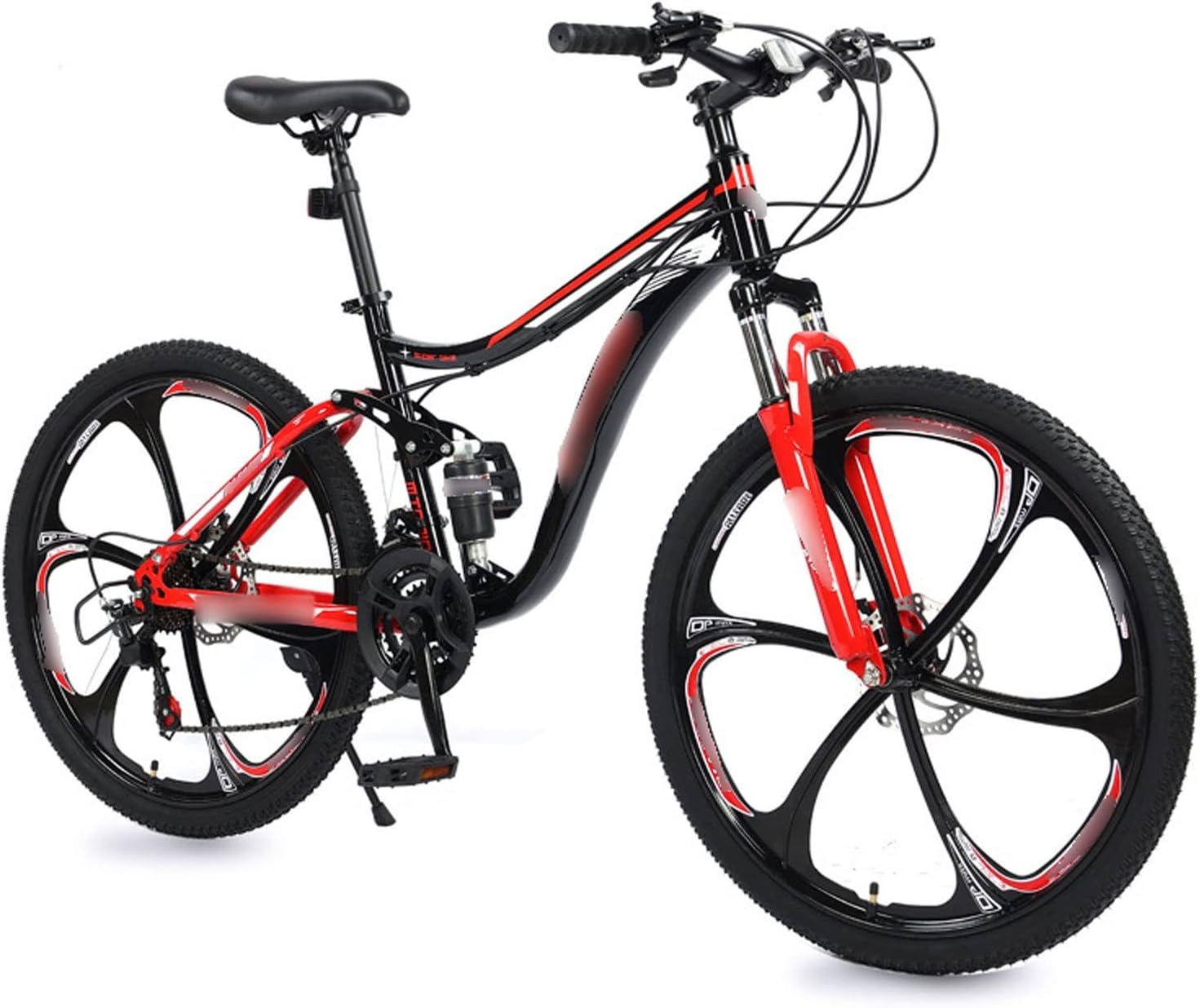 Mountain Bike Folding Bicycle Shock Absorption Disc Brake Variable Speed Soft Tail Mountain Bike Road Bikes Racing Bicycle