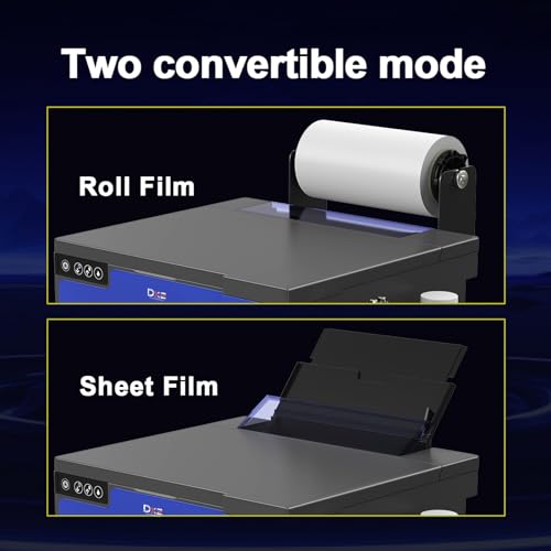 DXZ Upgraded A4 DTF Printer with Film Cutter-XP600 Doubled Printing Speed Compared to L1800 and L805,Built-in White Stirring System for DIY T-Shirt,2-Year Ink Included (Printer+Oven+Ink)