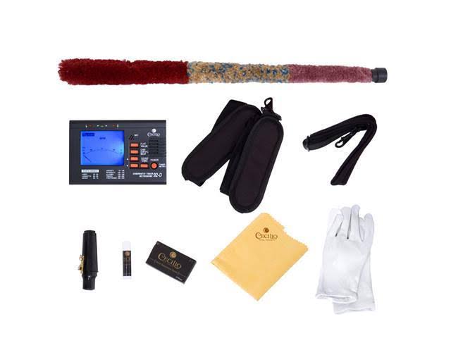 Mendini by Cecilio E-flat Alto Saxophone, Red Lacquered + Tuner, Case, Pocketbook - MAS-RL+92D+PB