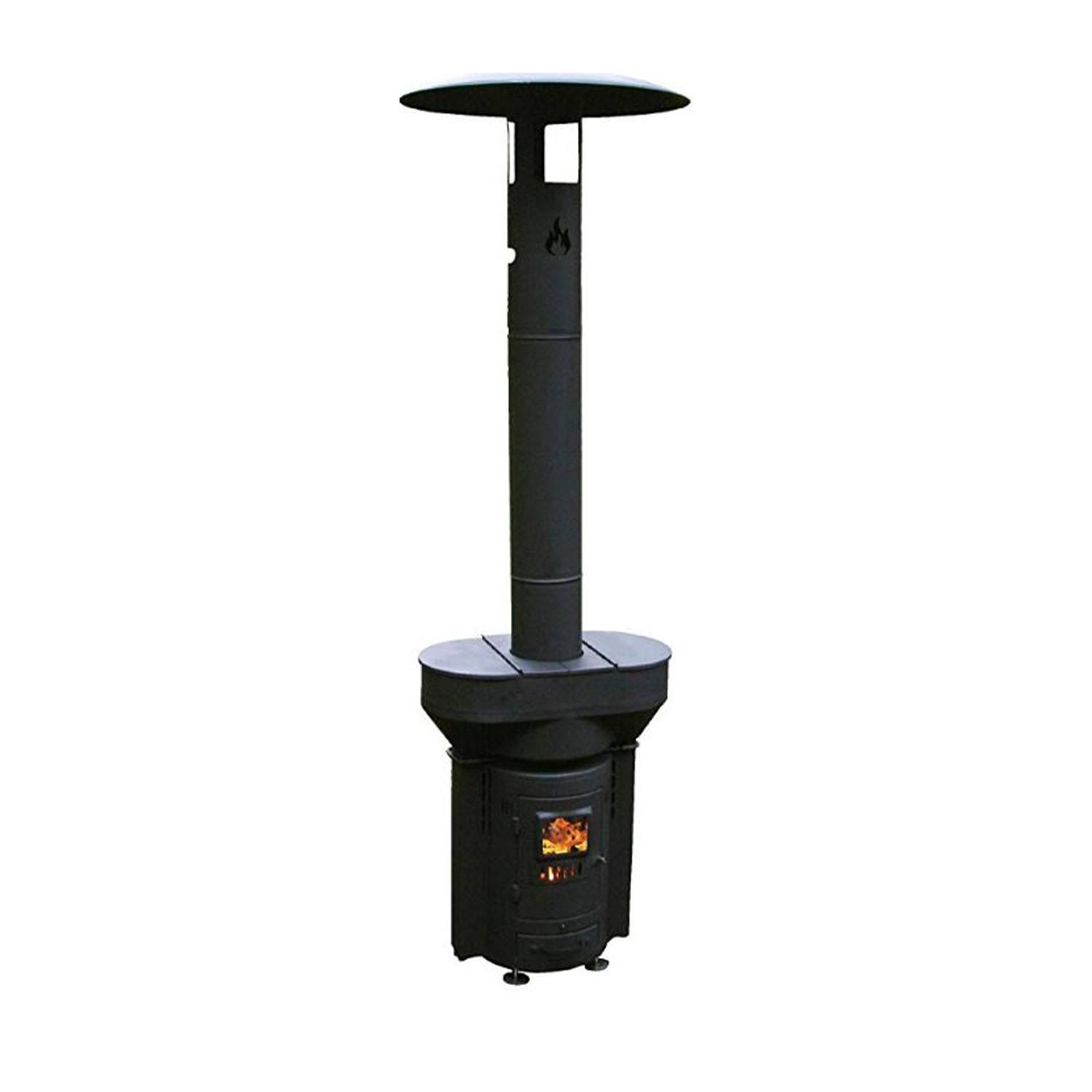 Q Stoves Q Flame Wood Pellet Outdoor Portable Heater for Patio u0026 Camping, Black at Spreetail (VMinnovations | VM Express) Q0