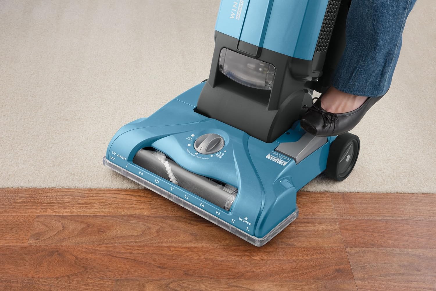 Hoover T-Series WindTunnel Bagged Corded Upright Vacuum UH30300, Blue