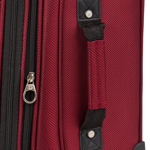 SwissGear Sion Softside Expandable Luggage, Black, Checked-Large 29-Inch