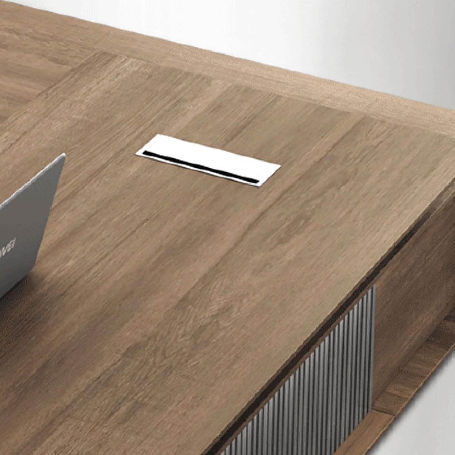 L Shaped Executive Standing Desk with Drawer File Cabinet, Height Adjustable Stand Up Desk for Home Office, Computer Desk with Storage Cabinets ()