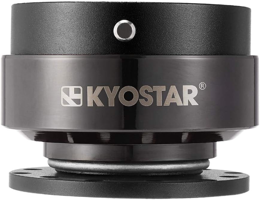 WKD Titanium Steering Wheel Quick Release Hub Adapter Snap Off Boos Kit Black #8313