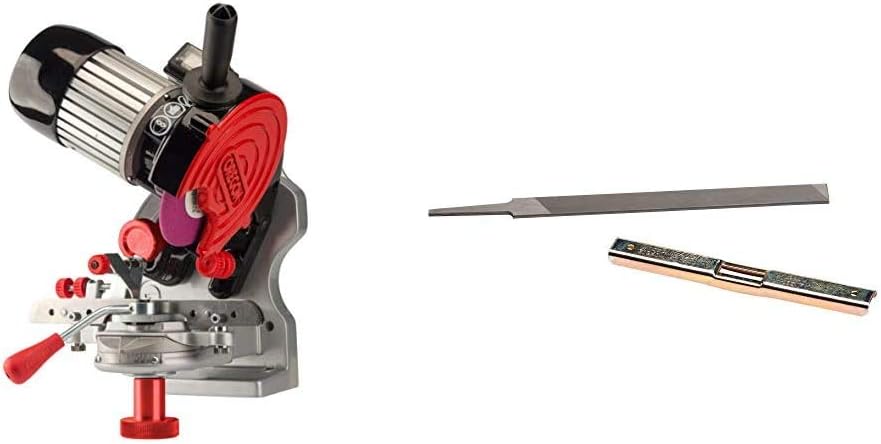 Oregon Professional Compact 120-Volt Bench Grinder, Universal Saw Chain Sharpener, for All Chainsaw Chains (410-120)