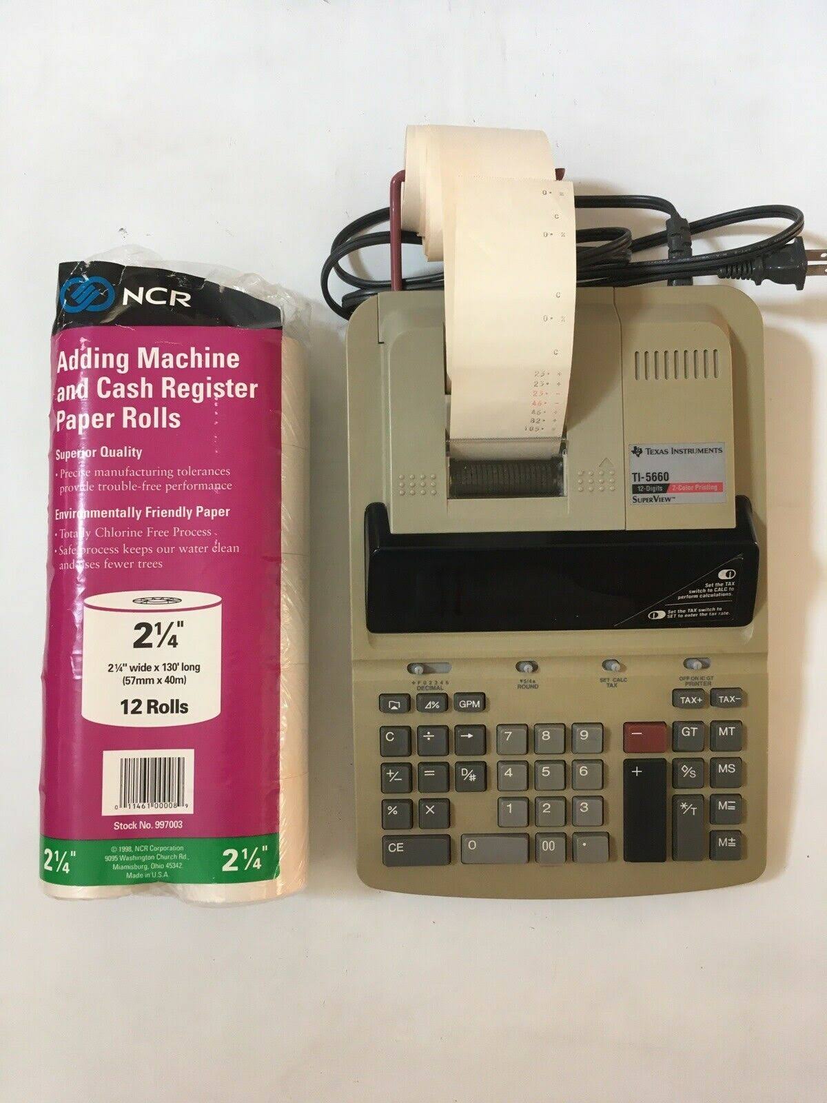 Texas Instruments 5660 Scientific Calculator 12 Digits 2 Color