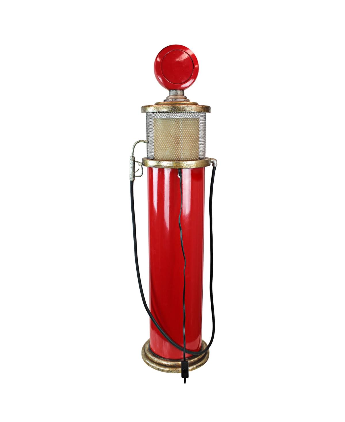 Design Toscano Route 66 GAS Pump Floor Lamp and Collectible Cabinet