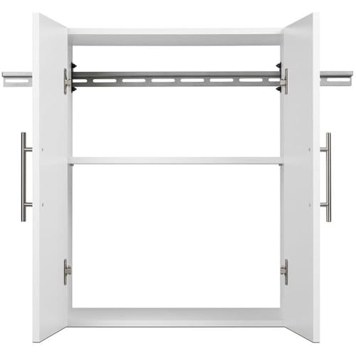 Prepac HangUps Upper Storage Cabinet - Elegant and Spacious Wall Cabinets to Maximize Your Storage, 36" Size, Classic White Finish