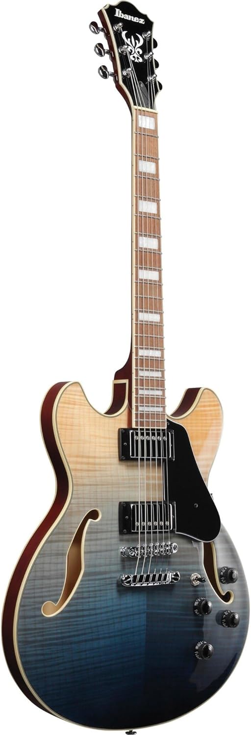 Ibanez Artcore AS73FM Semi-Hollow Electric Guitar - Transparent Indigo Fade