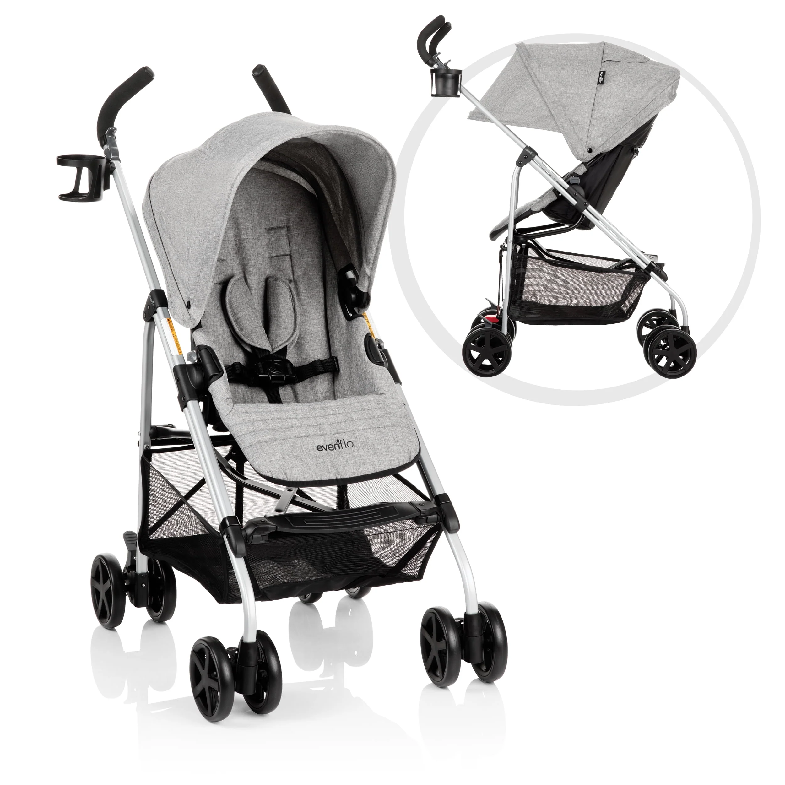 Evenflo Reversi Lightweight Reversible Stroller (Altair Black), Unisex