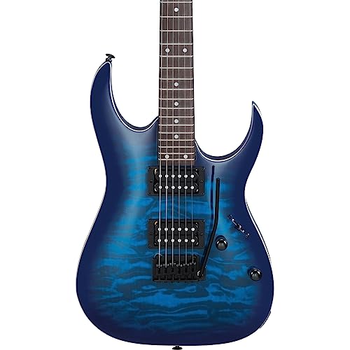 Ibanez GRGA120QATBB GIO RGA 6str Electric Guitar - Transparent Blue Burst