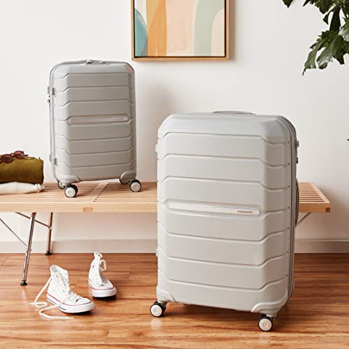 Samsonite Freeform 21-Inch Hardside Carry-On Luggage - Hardshell Carry-On Suitcase - TSA, Airline-Approved - Expandable Hard Shell, Smooth Rolling Spinner Wheels for Lightweight Travel - Navy