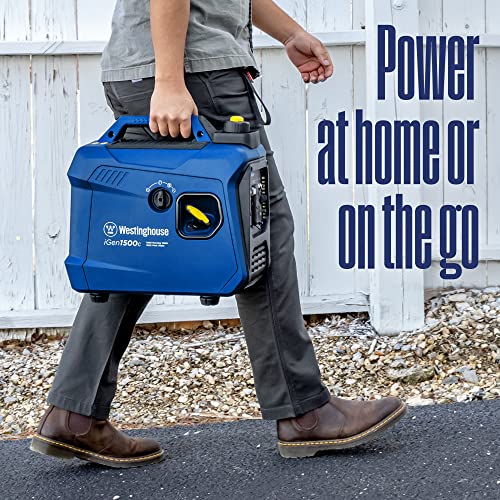 Westinghouse 2550 Peak Watt Super Quiet & Lightweight Portable Inverter Generator, RV Ready 30A Outlet, Gas and Propane Powered, CO Sensor, Parallel Capable, Long Run Time