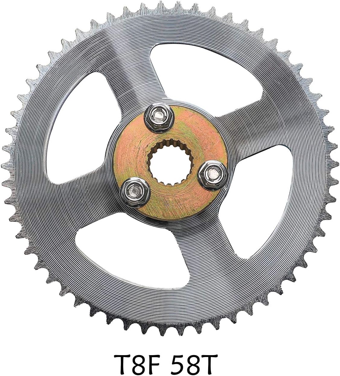 WPHMOTO Rear Axle Assembly Complete Wheel Hub Kit and 6" Wheel Tires With Rim & Brake Assembly & T8F Chain for Go Kart Quad Trike Drift Bikes