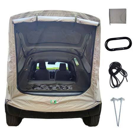 Car Truck Tent Rainproof Sun Protection Portable for SUVs Camping, Size: Khaki