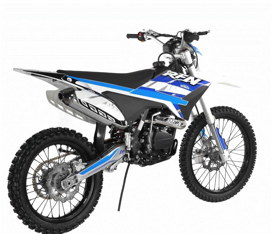 HHH Apollo Thunder 250cc Racing Bike 250cc Dirtbike Proactive Dirt Bike 21/18 inch Wheels Gas pitbike for Youth and Adult Dirt Bike (Blue)