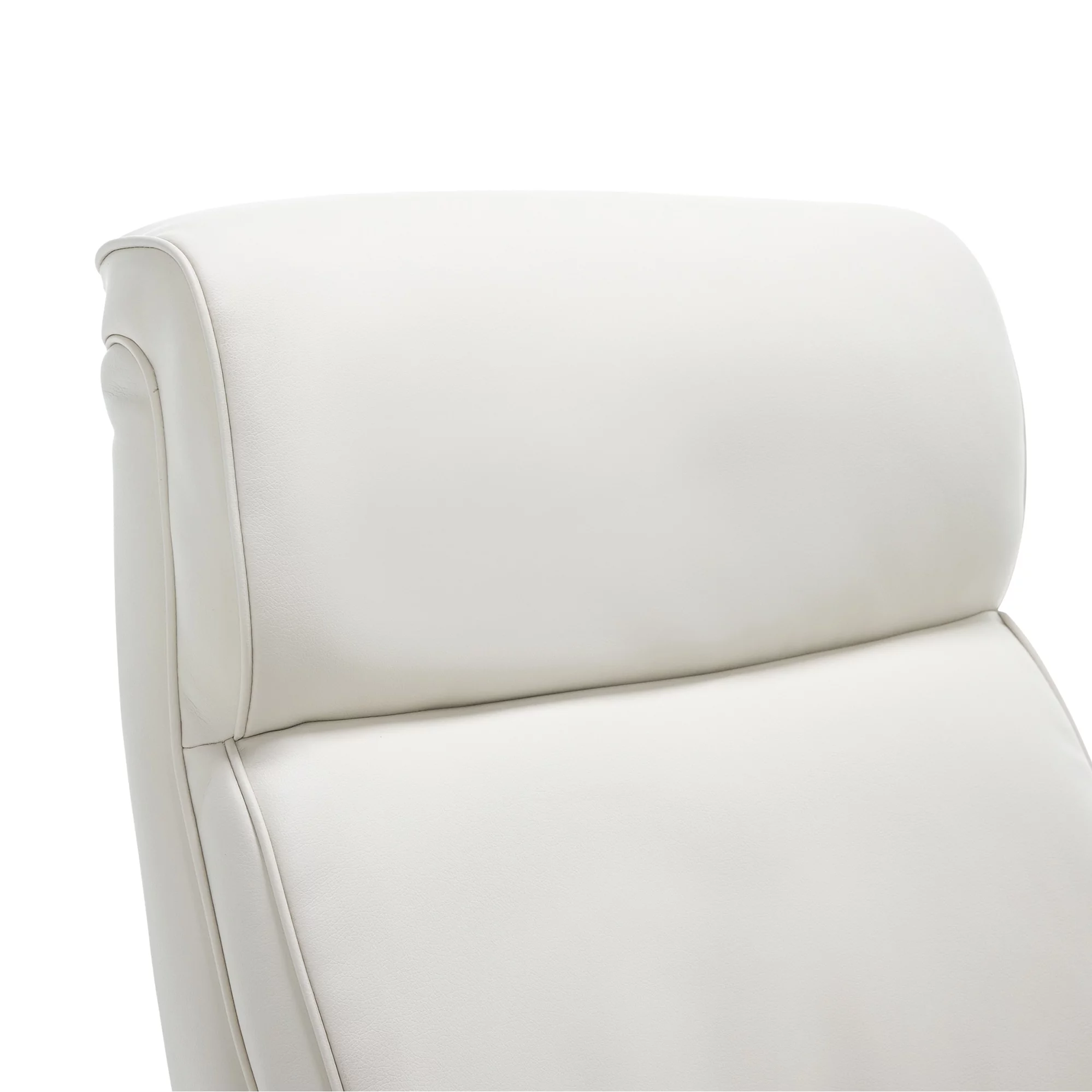 La-Z-Boy Melrose - Chair - executive - ergonomic - armrests - L-shaped - tilt - swivel - foam, bonded leather - white