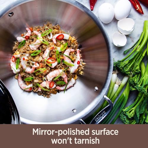 All-Clad Copper Core 5-Ply Stainless Steel Cookware Set 10 Piece Induction Oven Broiler Safe 600F Pots and Pans Silver