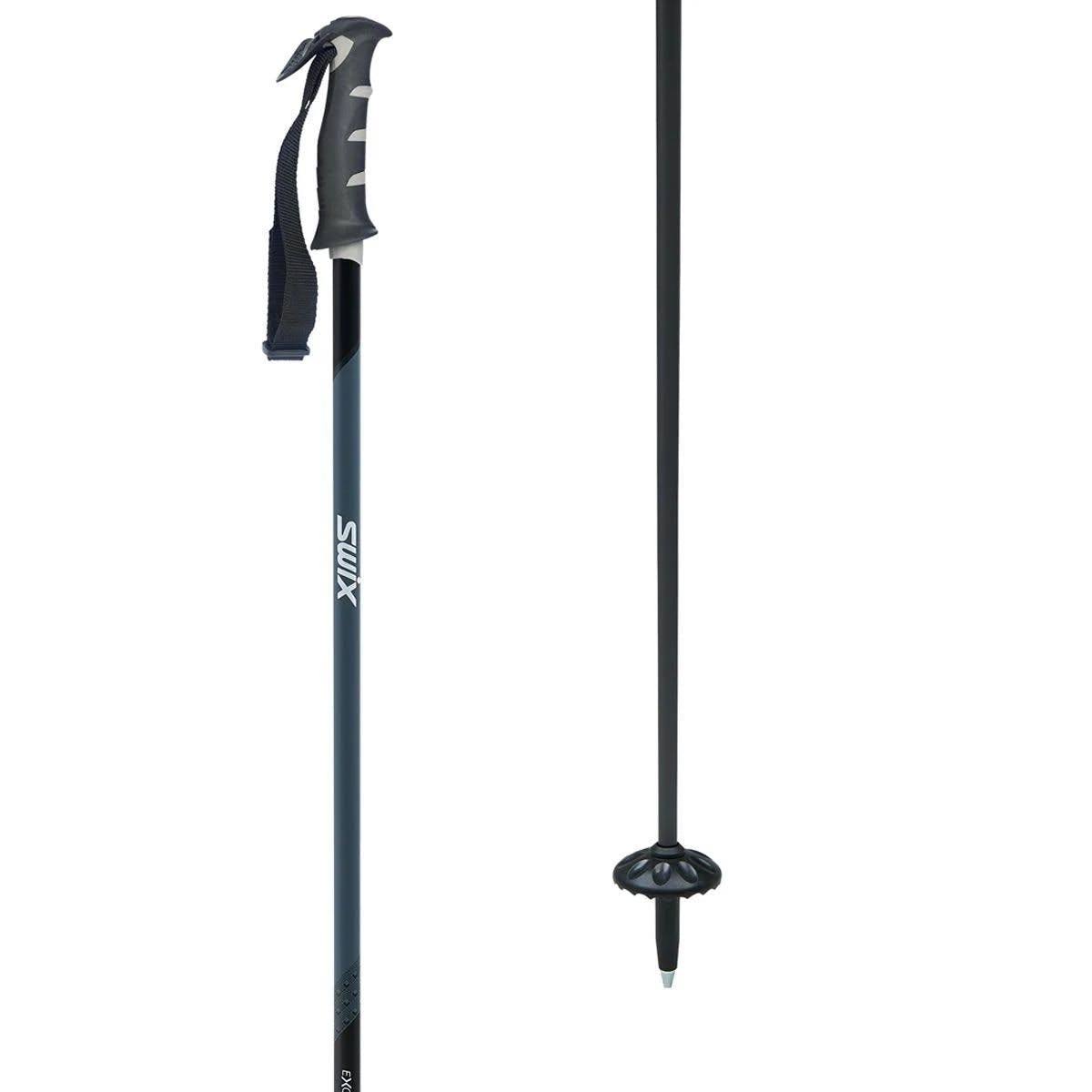 Swix Excalibur Ski Poles Dark, 130cm