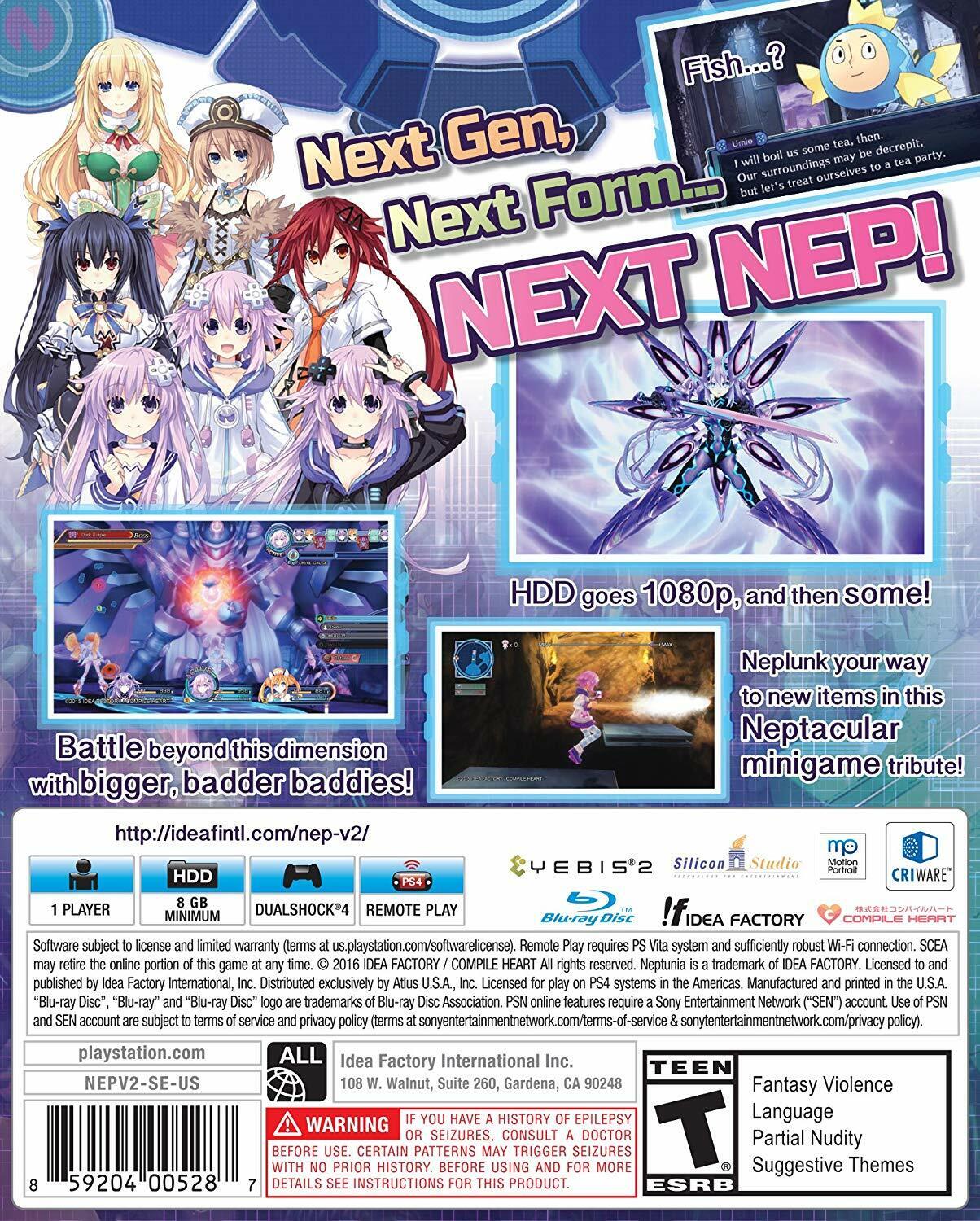 Megadimension Neptunia 7 VII [Sony PlayStation 4 PS4 Idea Factory RPG Anime] NEW