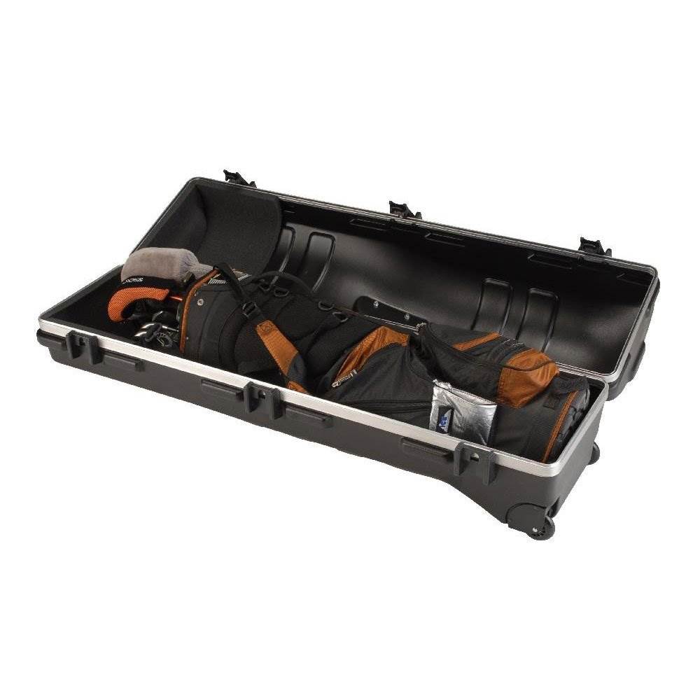 SKB Cases Deluxe ATA Standard Hard Shell Plastic Storage Wheeled Golf Carrier
