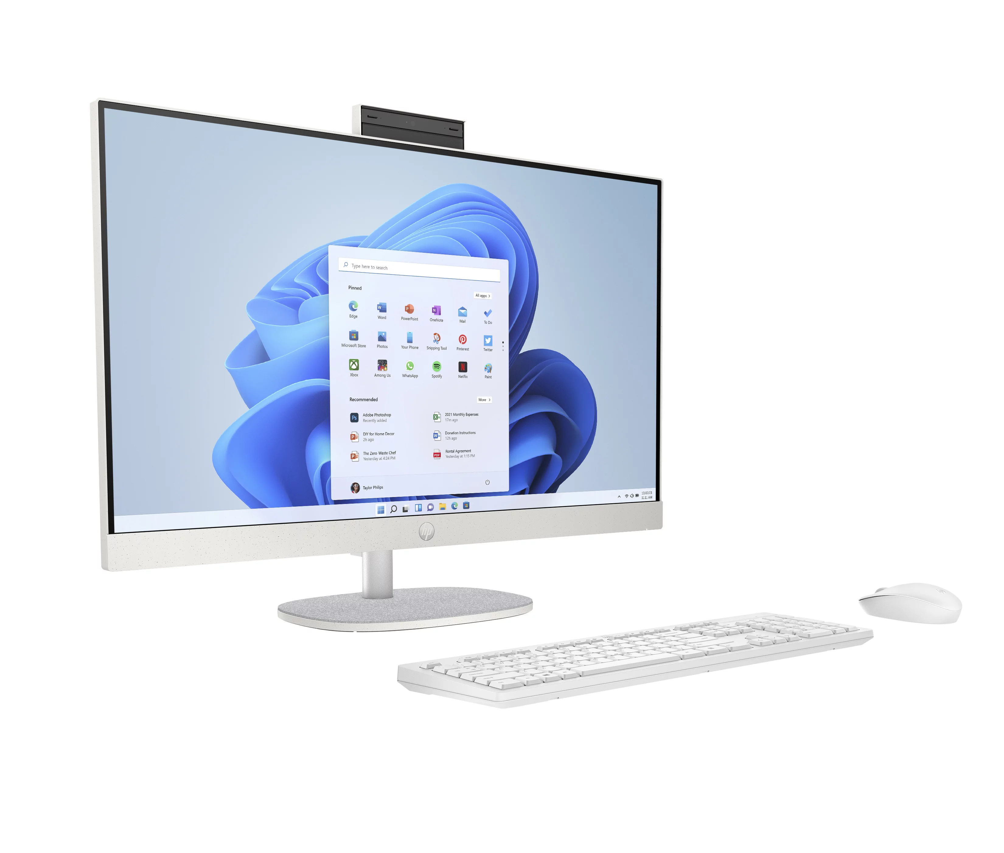 HP 27" All-in-One Desktop 1920 x 1080 FHD Intel Core i5-1335U 16GB RAM 512GB SSD Intel UHD Graphics Shell White
