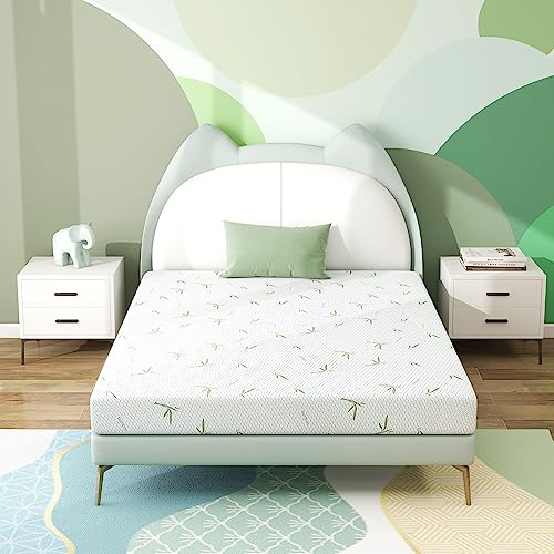 Full Mattress, 6 inch Full Bed Mattresses in A Box, Breathable Bamboo Cover for Cool Sleep, Made in USA for Guest Room, Kids Room, Medium Firm, 75" L x 54" W