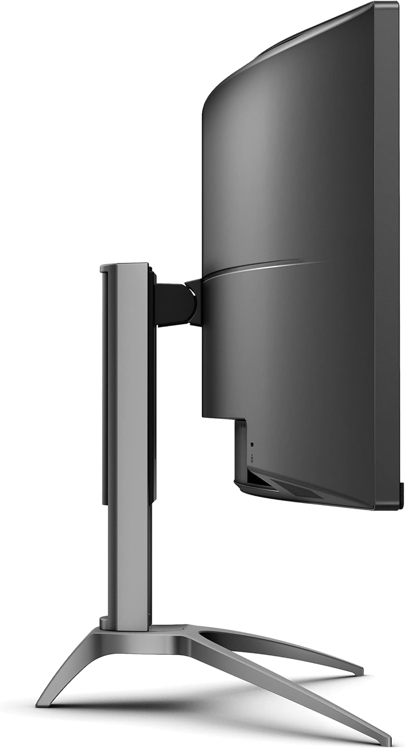 AOC AGON Curved Gaming Monitor 49" (AG493UCX), Dual QHD 5120x1440 @ 120Hz, VA Panel, 1ms Adaptive-Sync, 121% sRGB, Height Adjustable, 4-Yr Zero Dead Pixels Manufacturer Guarantee