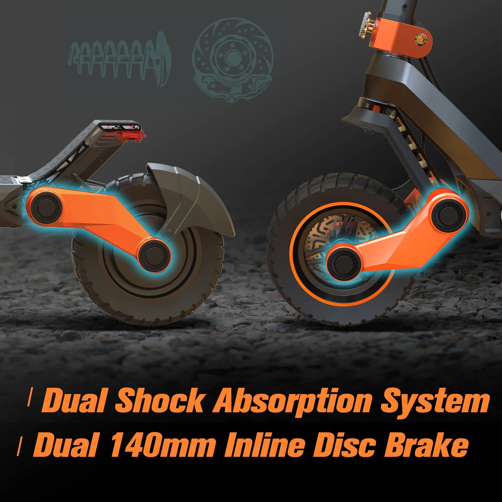 Kukirin G3 Electric Scooter for Adults Powerful 1200W Motor Up to 31 mph, 10.5" Off Road Tires 52V/18Ah Large Capacity, Dual Brake Folding Fast e Scooter for Adult (G3/1200W/18AH)