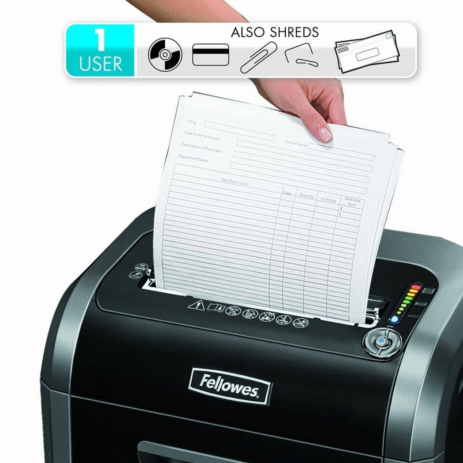 Fellowes Powershred 79Ci 100% Jam Proof Medium Duty Cross Cut Shredder 16 Sheet Capacity