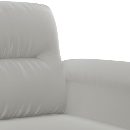Sofa Chair Light Gray 23.6" Microfiber Fabric,Versatile Sofa Chair: Comfort, Style, and Durability for Your Home Sofas & Couches for Living Room