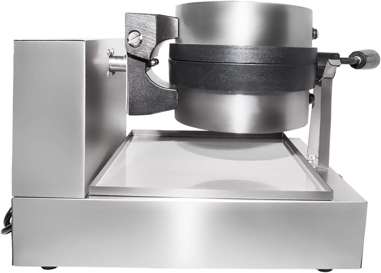 Belgian Waffle Maker Thick | Commercial Flip Waffle Iron | Stainless Steel | Rotating Mechanism (budget version) | 110V