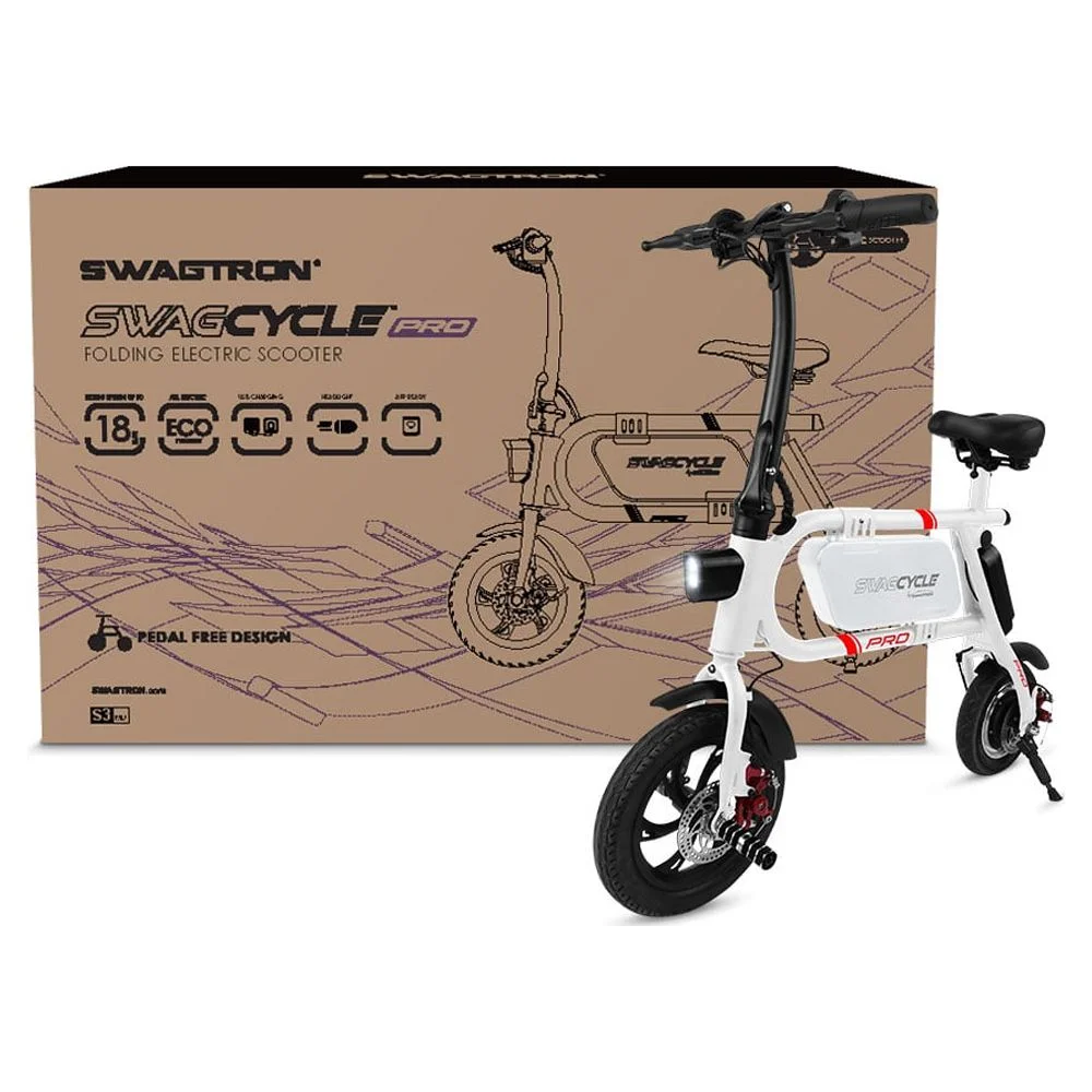 Swagtron Swag cycle Pro Pedal-Free Electric Scooter Rider