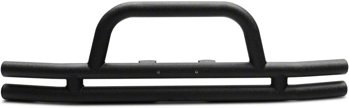 Redrock 4x4 Tubular Front Bumper; Textured Black Compatible with 07-18 Jeep Wrangler JK
