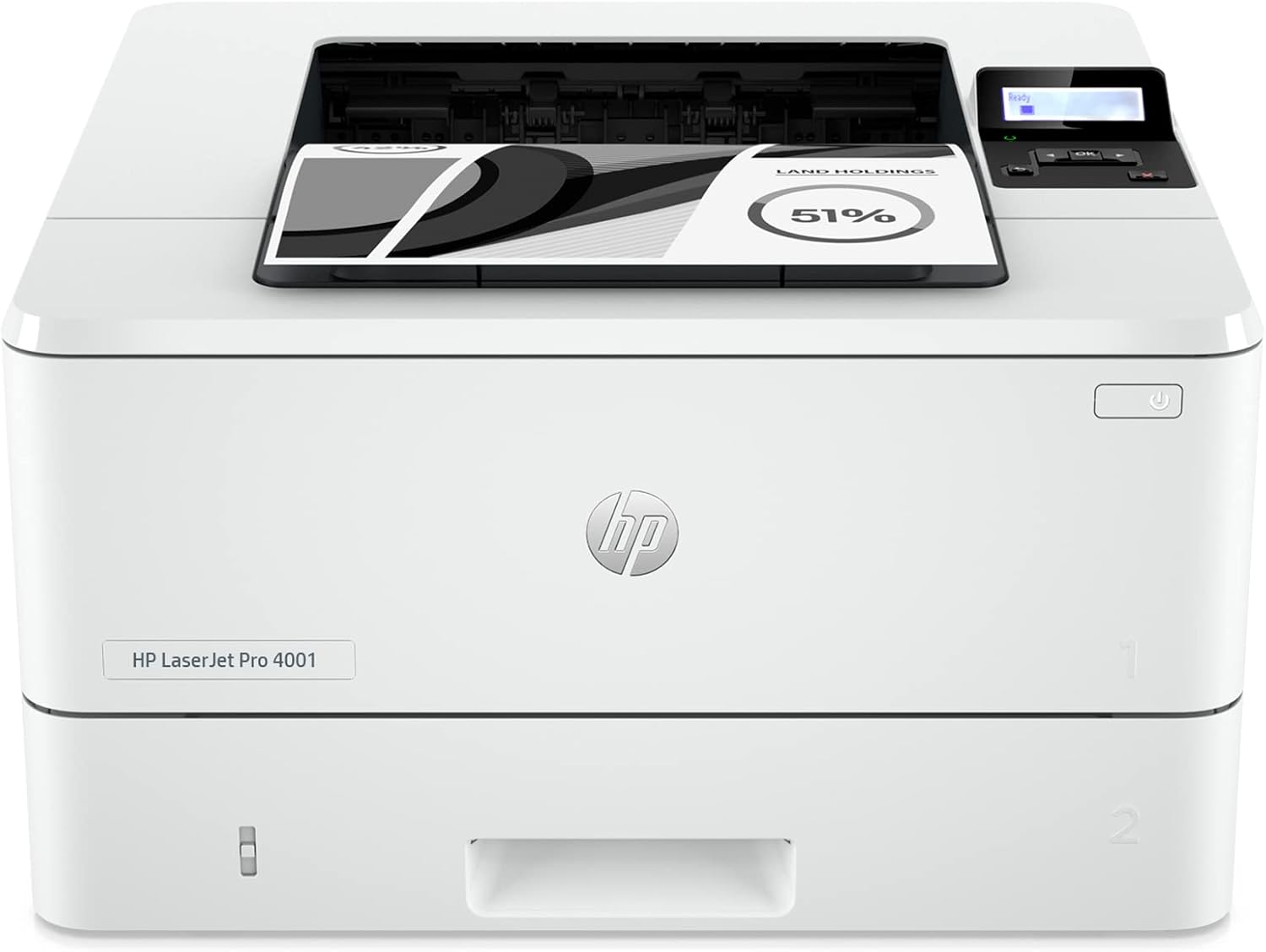 HP LaserJet Pro 4001ne Black & White Printer with HP+ Smart Office Features