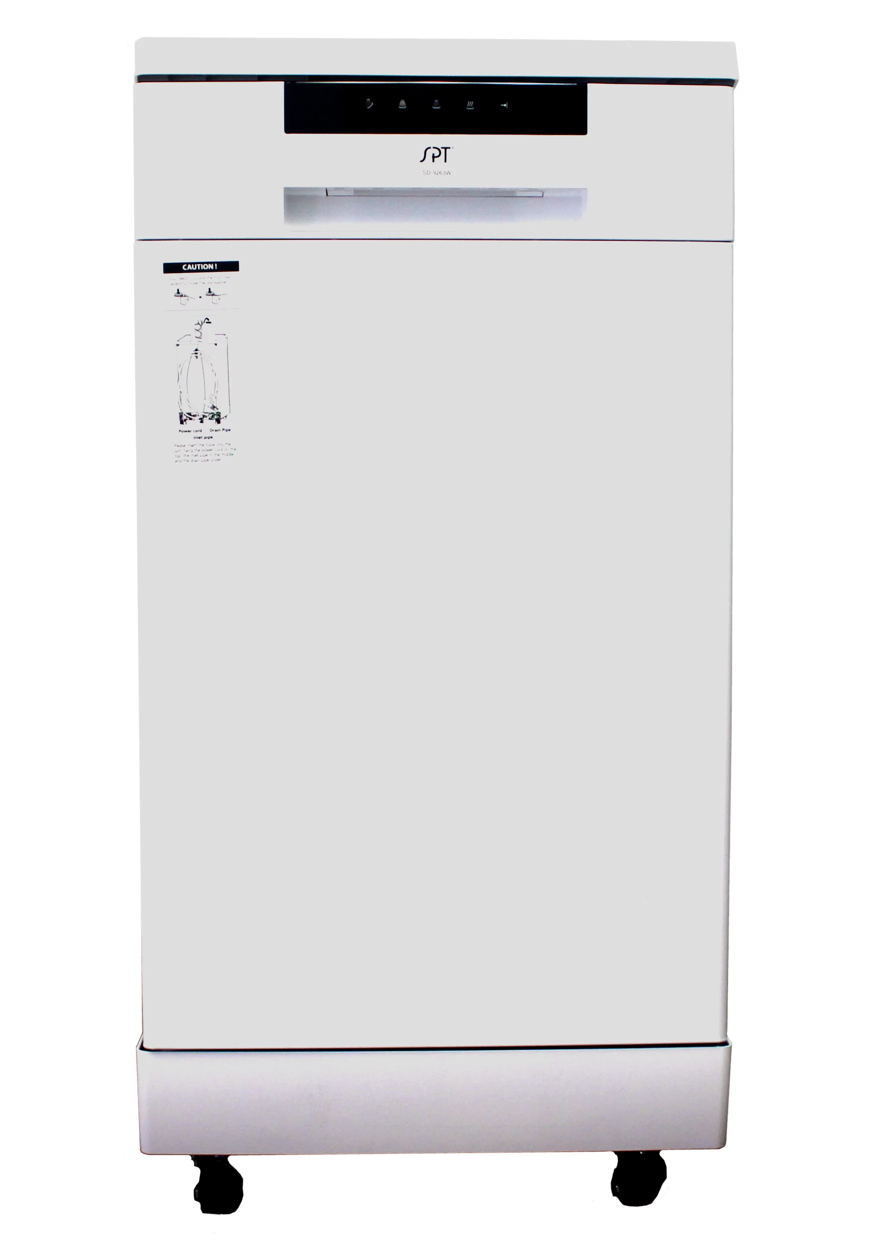 Sunpentown 18" Portable Dishwasher, Energy Star, White SD-9263W