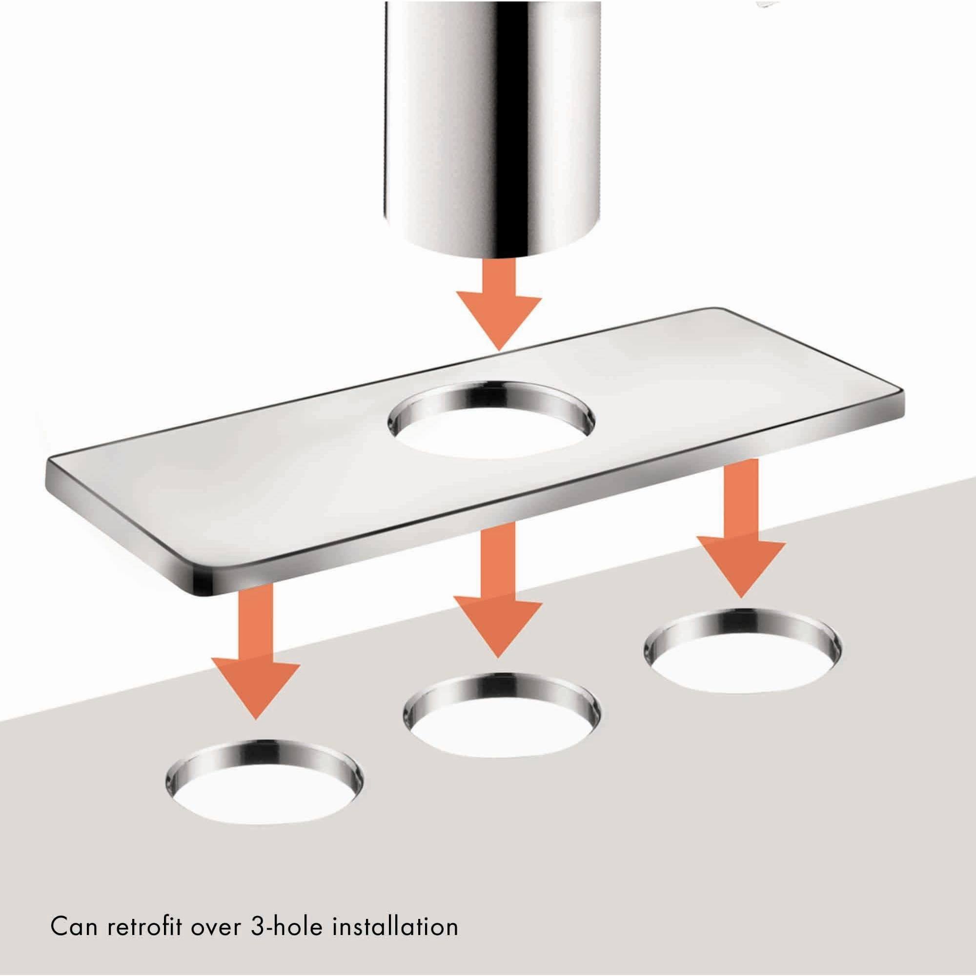 Hansgrohe 72025001 Talis S Chrome Single Hole Bathroom Faucet 1.0 GPM