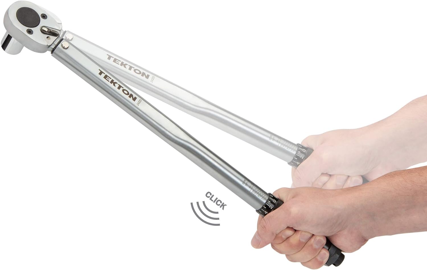 TEKTON 1/2 Inch Drive Click Torque Wrench (10-150 ft.-lb.) | 24335 Pack of 2